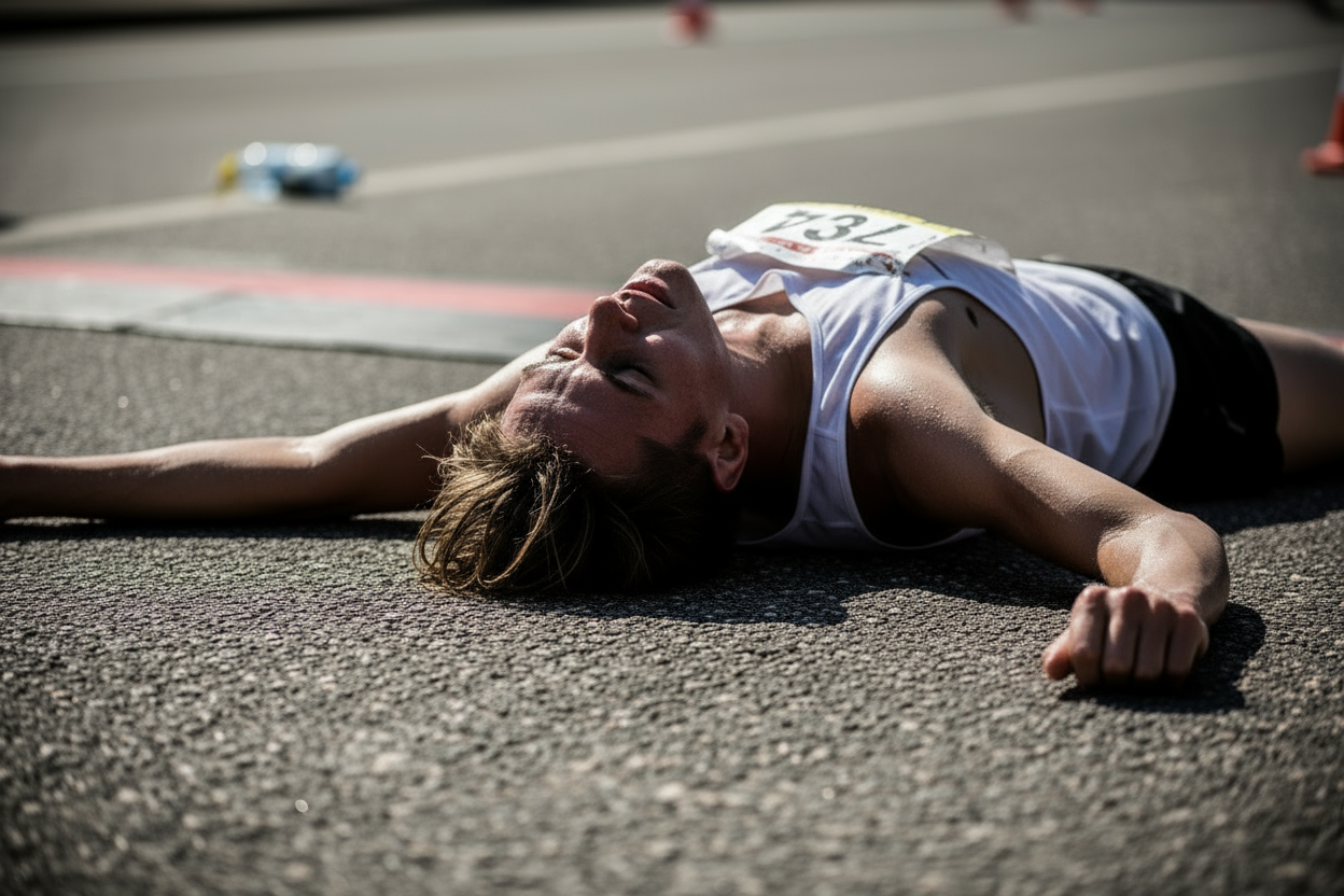 he is facing the sky