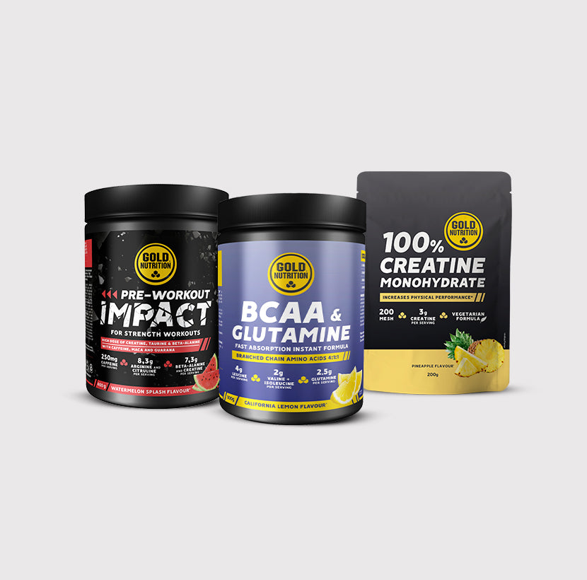 BCAA & Glutamine en poudre + Pre-Workout Impact